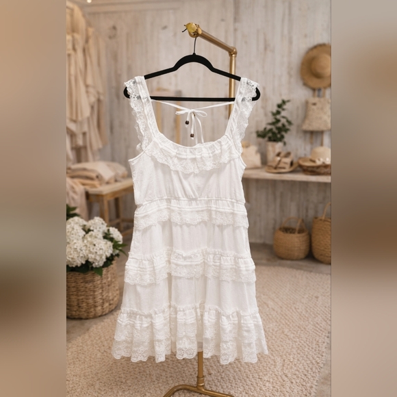 Altar'd State Dresses & Skirts - NWT Altar'd State Taran Ivory Textured Dress